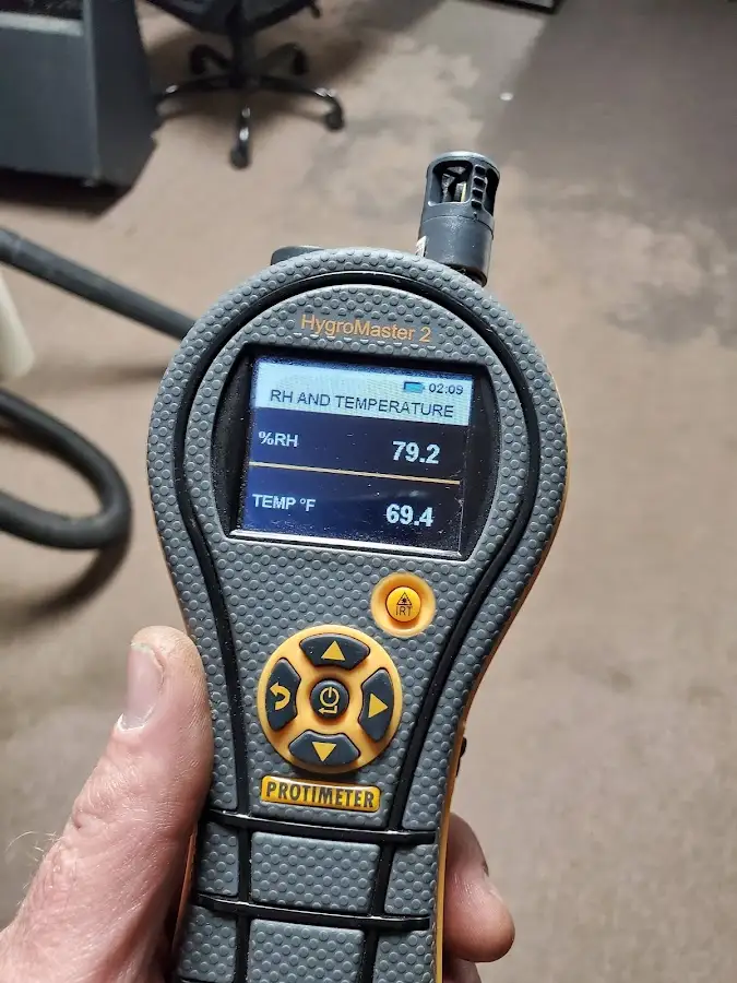Moisture meter humidity assessment for Fire & Smoke Damage Restoration in Kenner